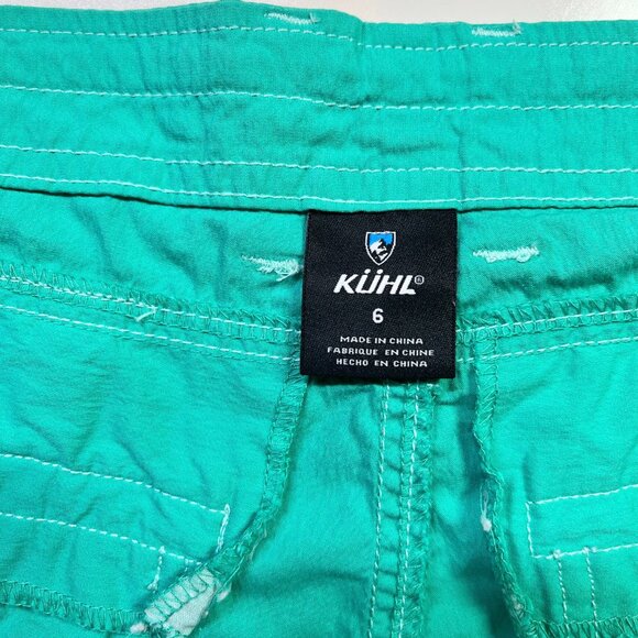 Kuhl Size 6 Teal Shorts 6" Inseam - Picture 2 of 11